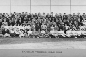 Bilde av Sandar Yrkesskole 1961